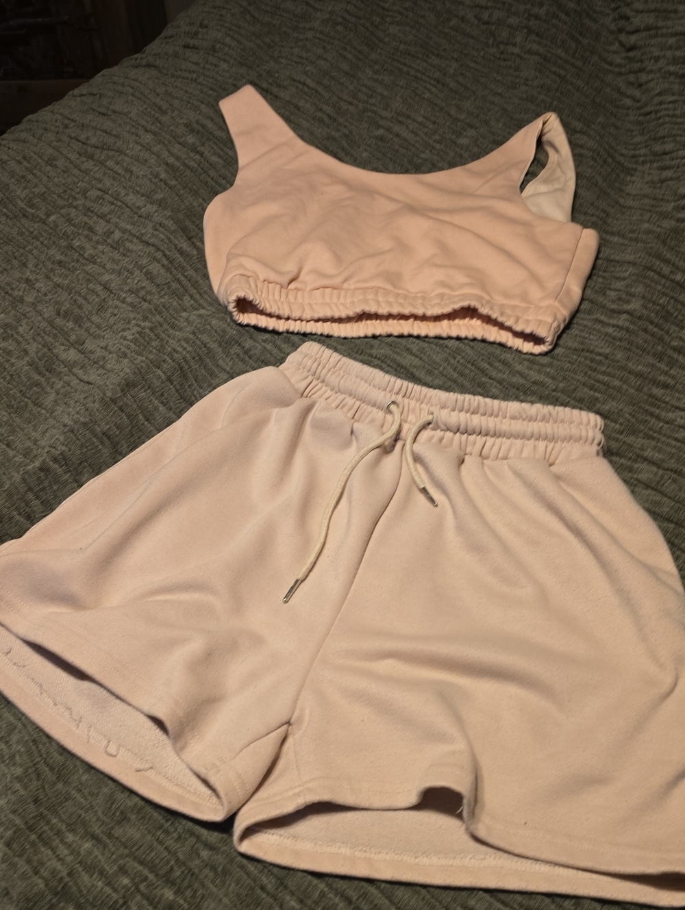 Women's Soft Cotton Blend Lounge Set - Blush Pink Brand Nsw Large
